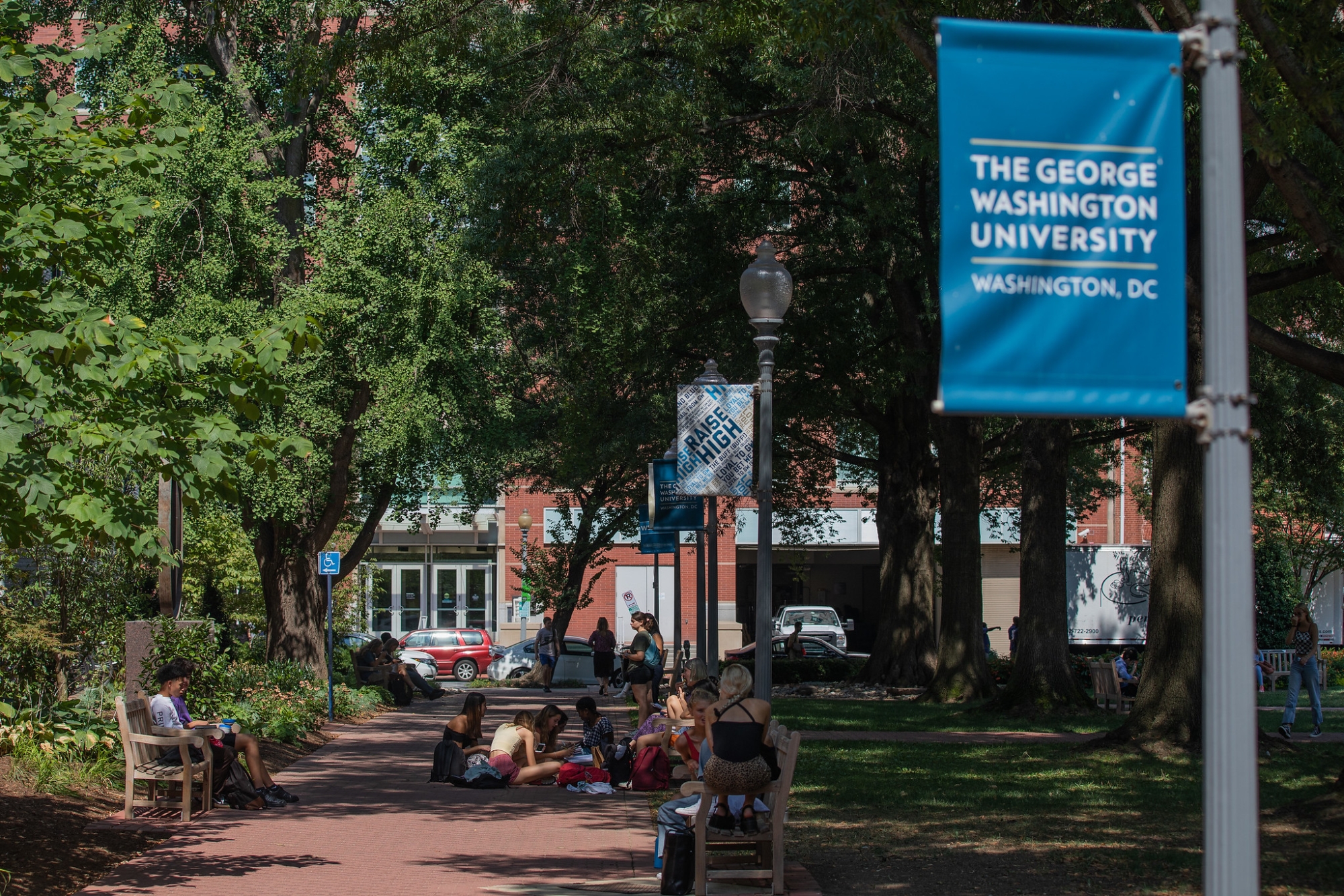 Students on the University Yard