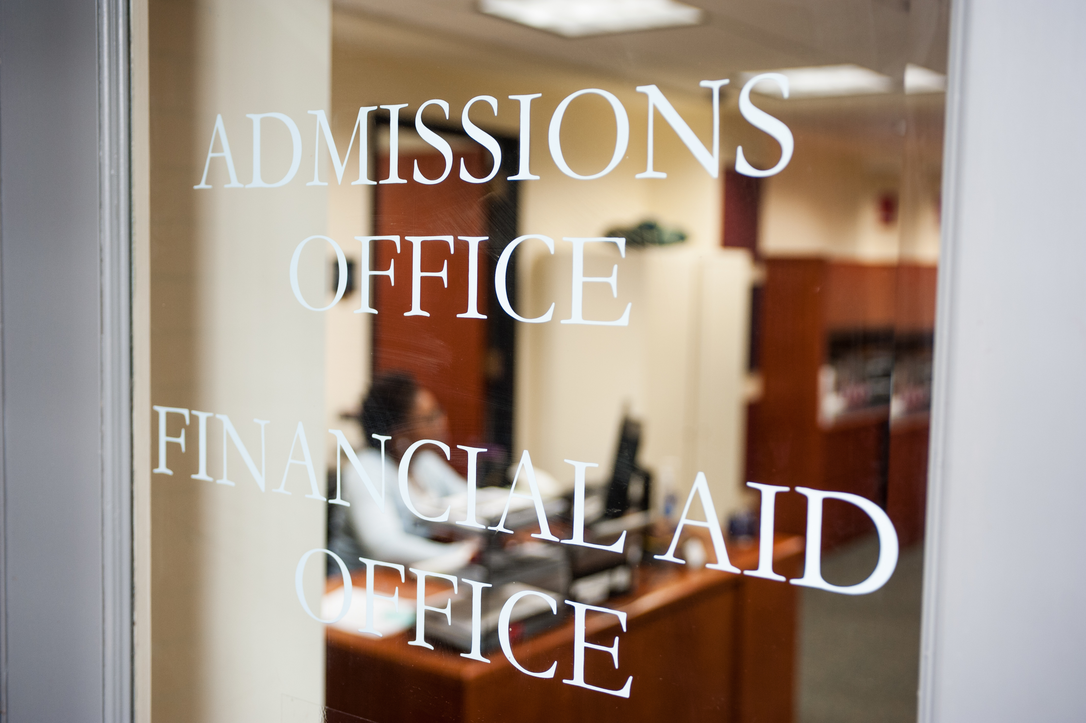 Front door of Admissions office