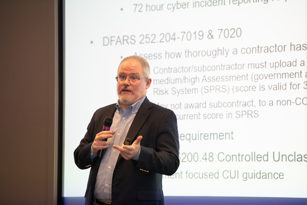 Sean Bamford speaks to students