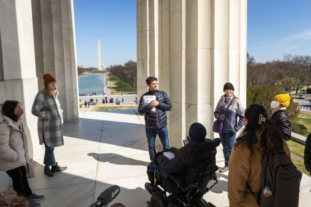 Students in class at Lincoln Memorial