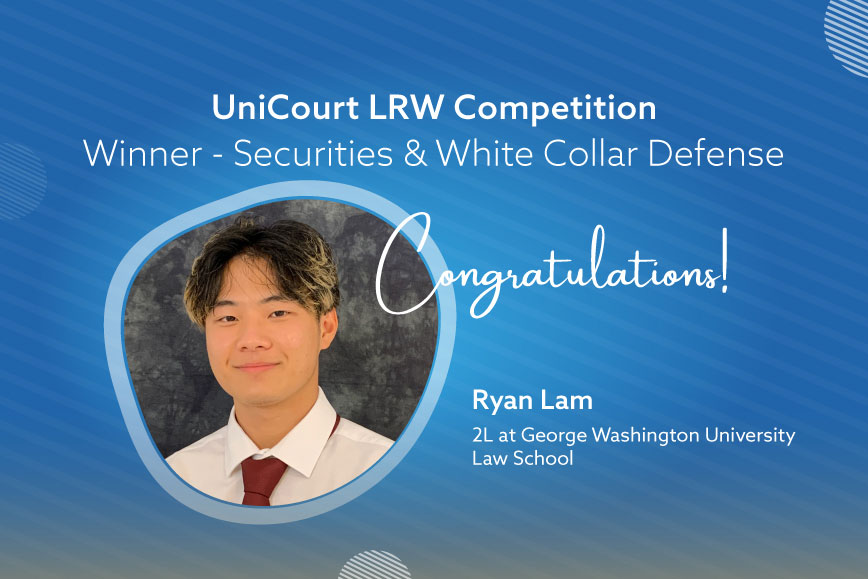 Ryan Lam headshot with Congratulations!