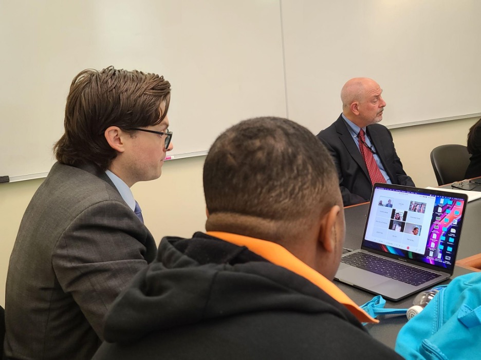 Students working in the Public Justice Advocacy Clinic