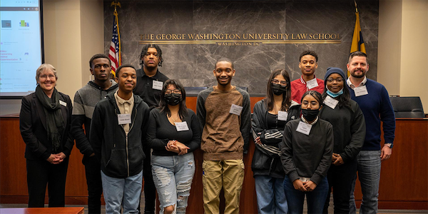 Coolidge High School students with Kathy Hessler