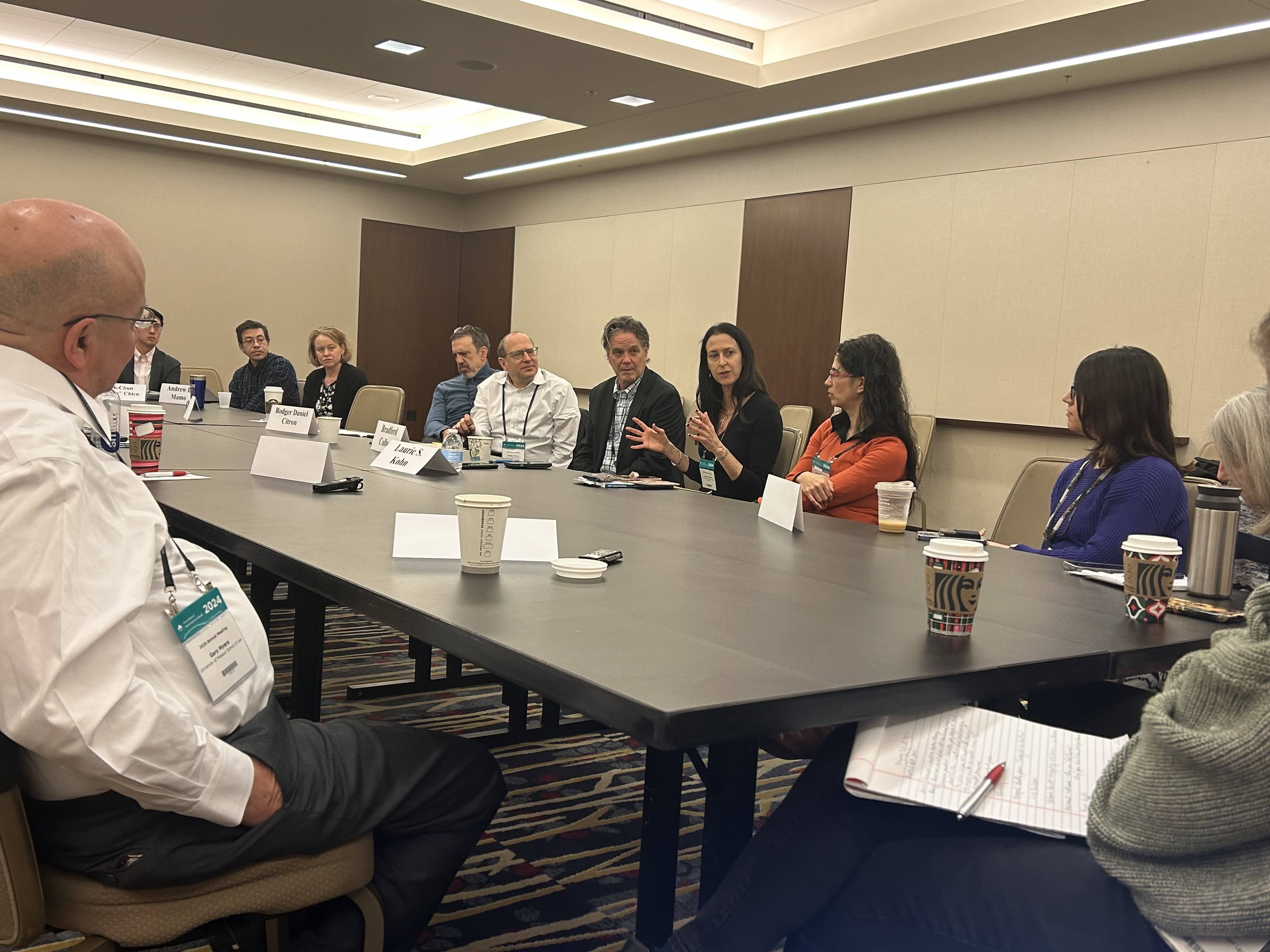 Dean Kohn talking at a roundtable at AALS