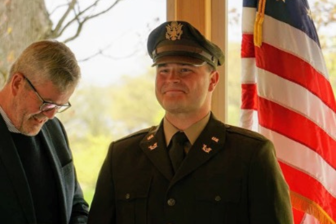 James Van Drie in military uniform
