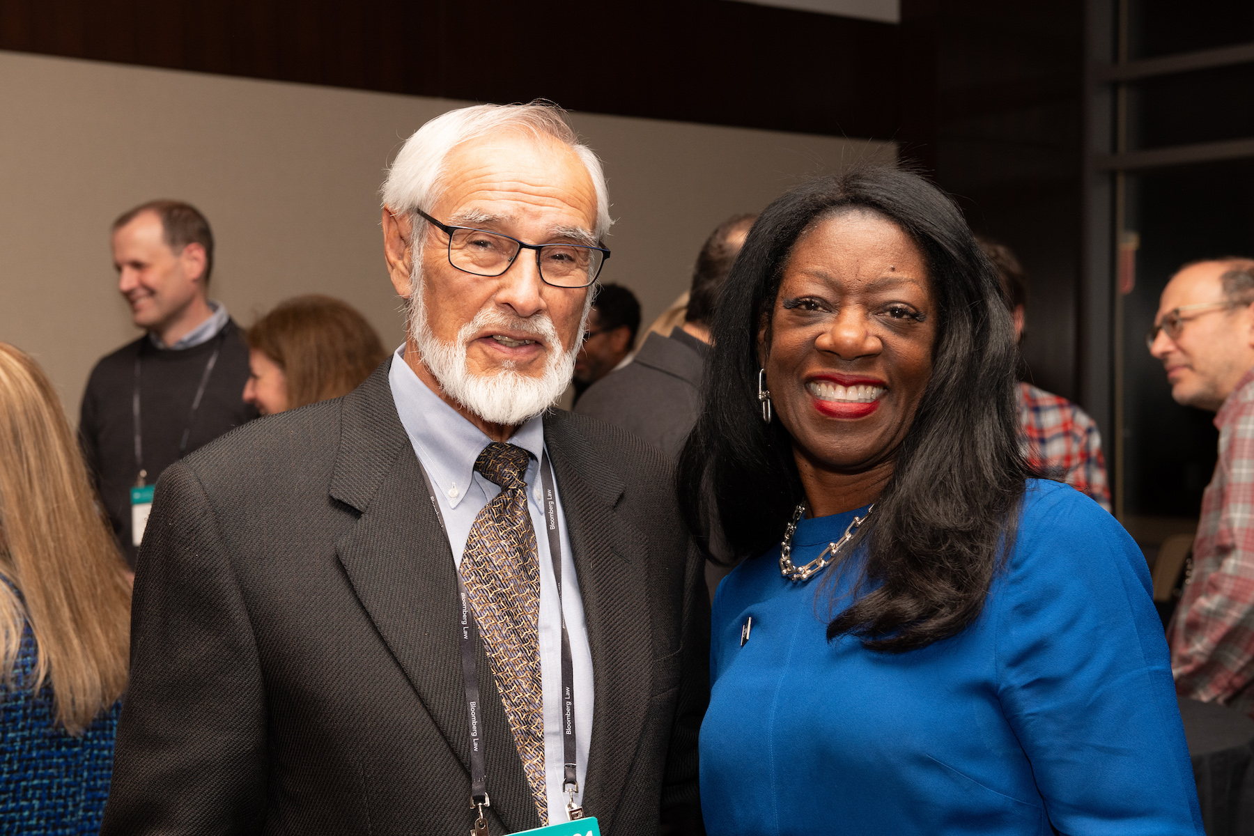 A man and Dean Dayna Bowen Matthew