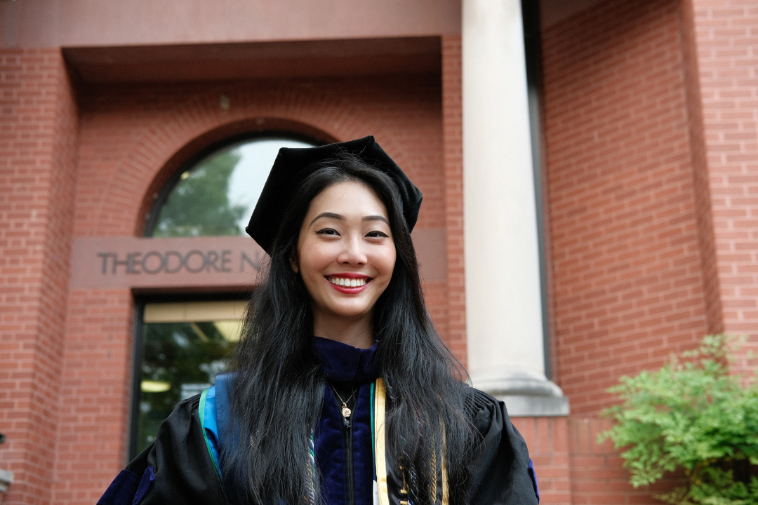 Jill Chien in law school regalia