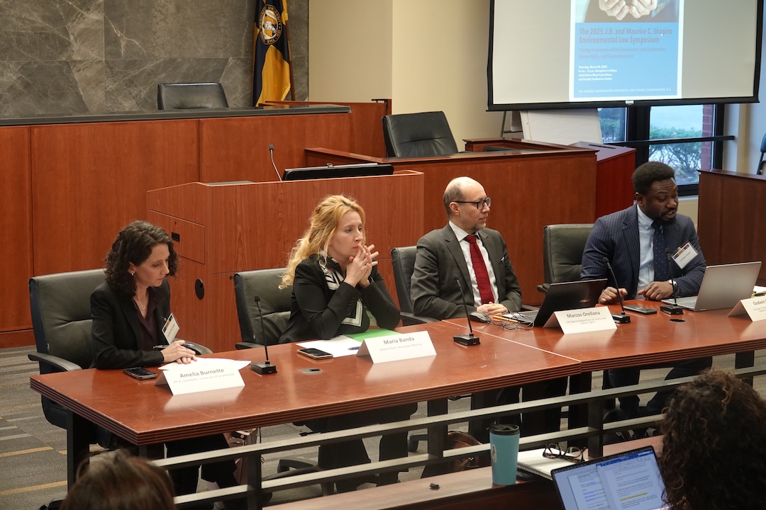 Panelists discuss environmental law issues at Shapiro Symposium