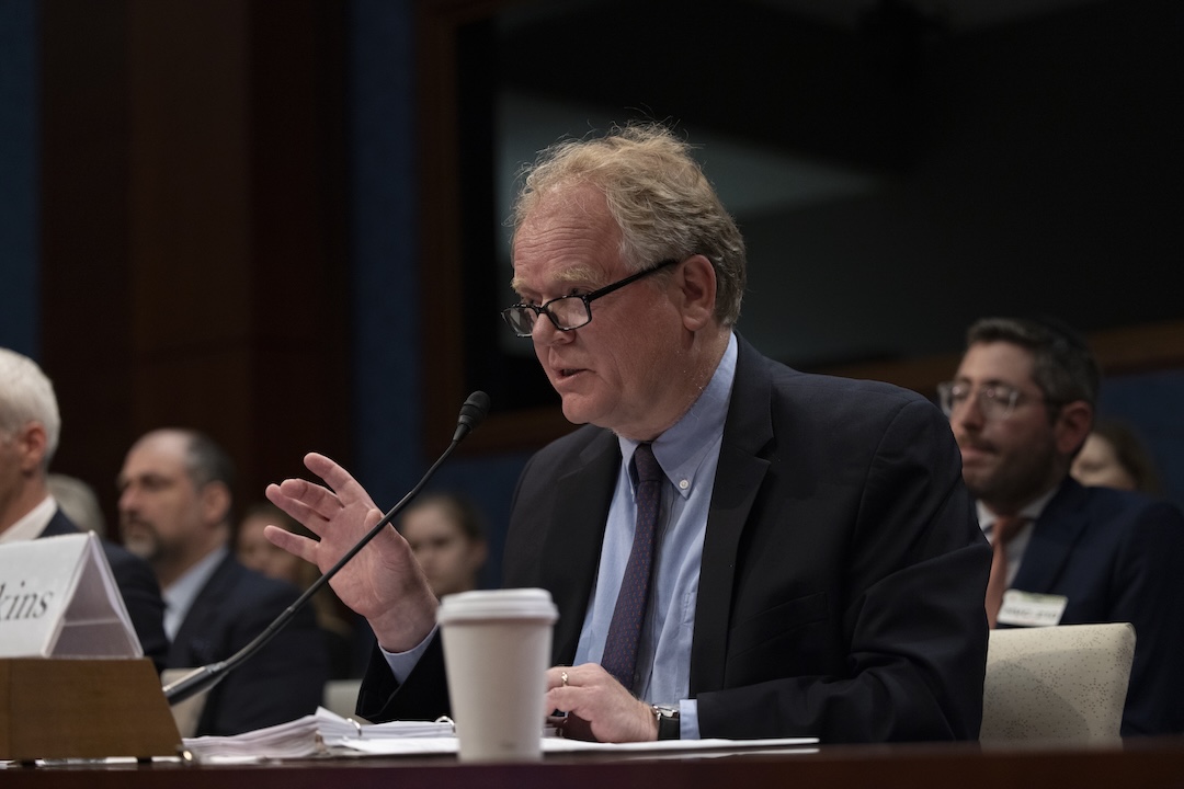 GW Law Professor Christopher Yukins testifies before Congress. 
