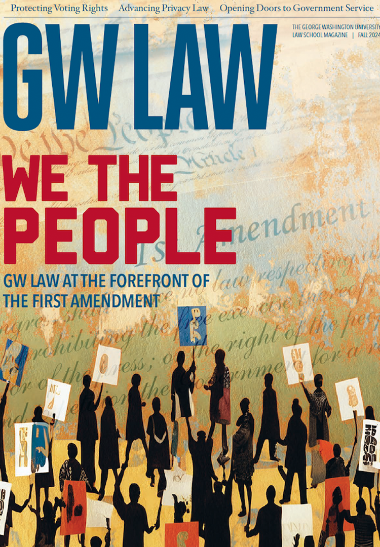 GW Law Magazine: Fall 2024 front cover