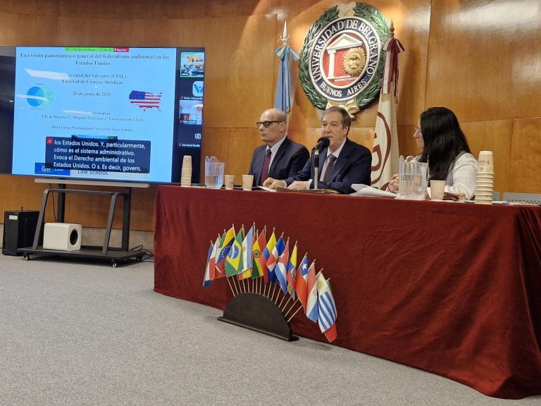 Dean Abate and Professor Glicksman deliver lectures in Buenos Aires
