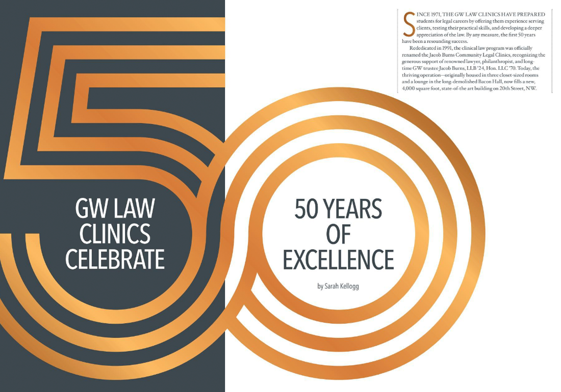 GW Law Clinics Celebrate 50 Years of Excellence