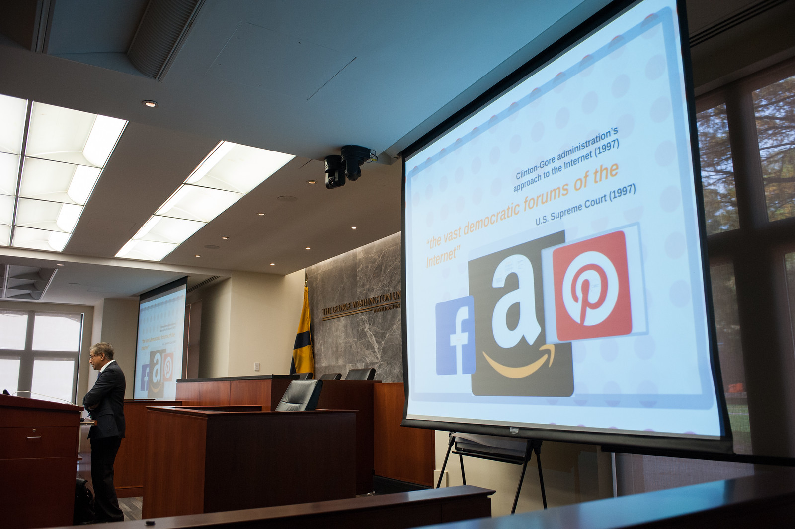 Law school classroom presentation