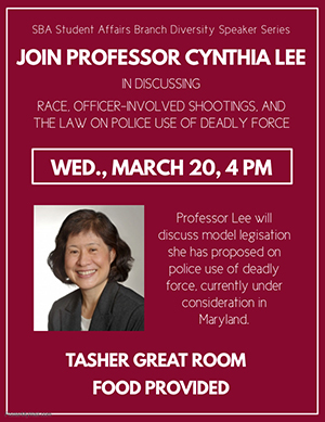 Cynthia Lee Diversity Speaker Series Poster