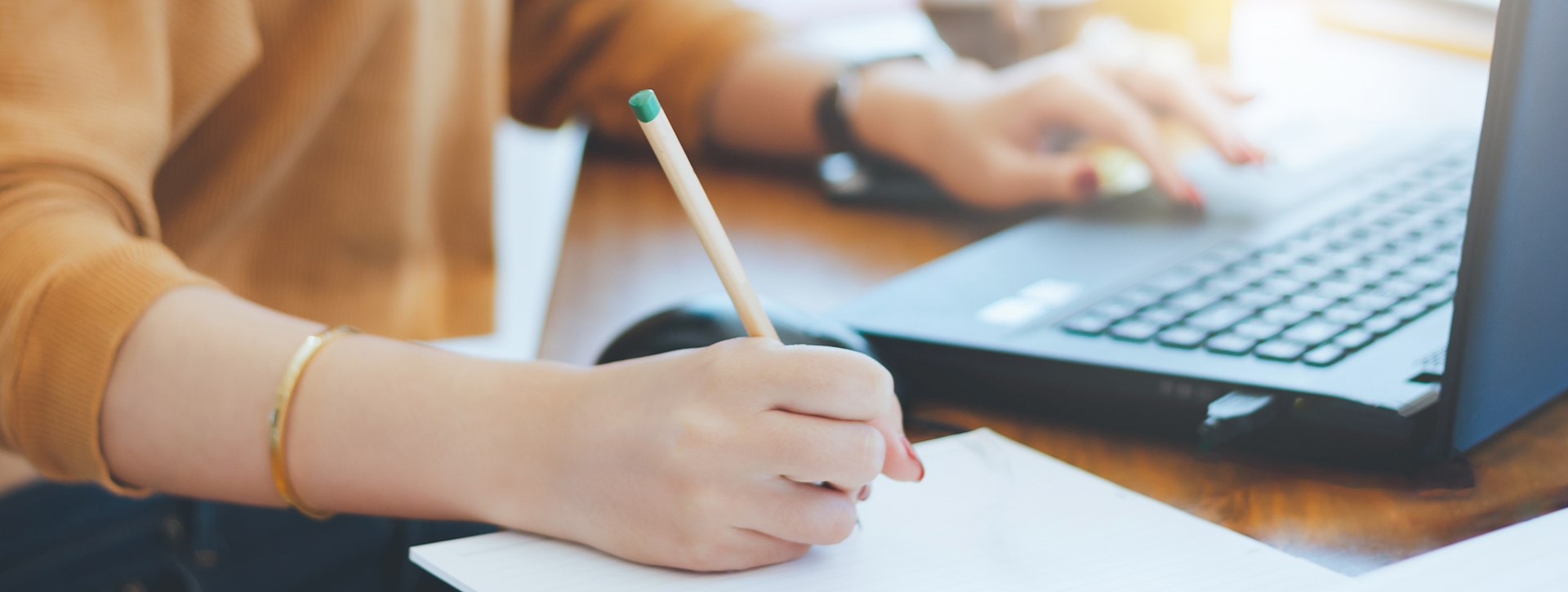 Student Taking an Exam