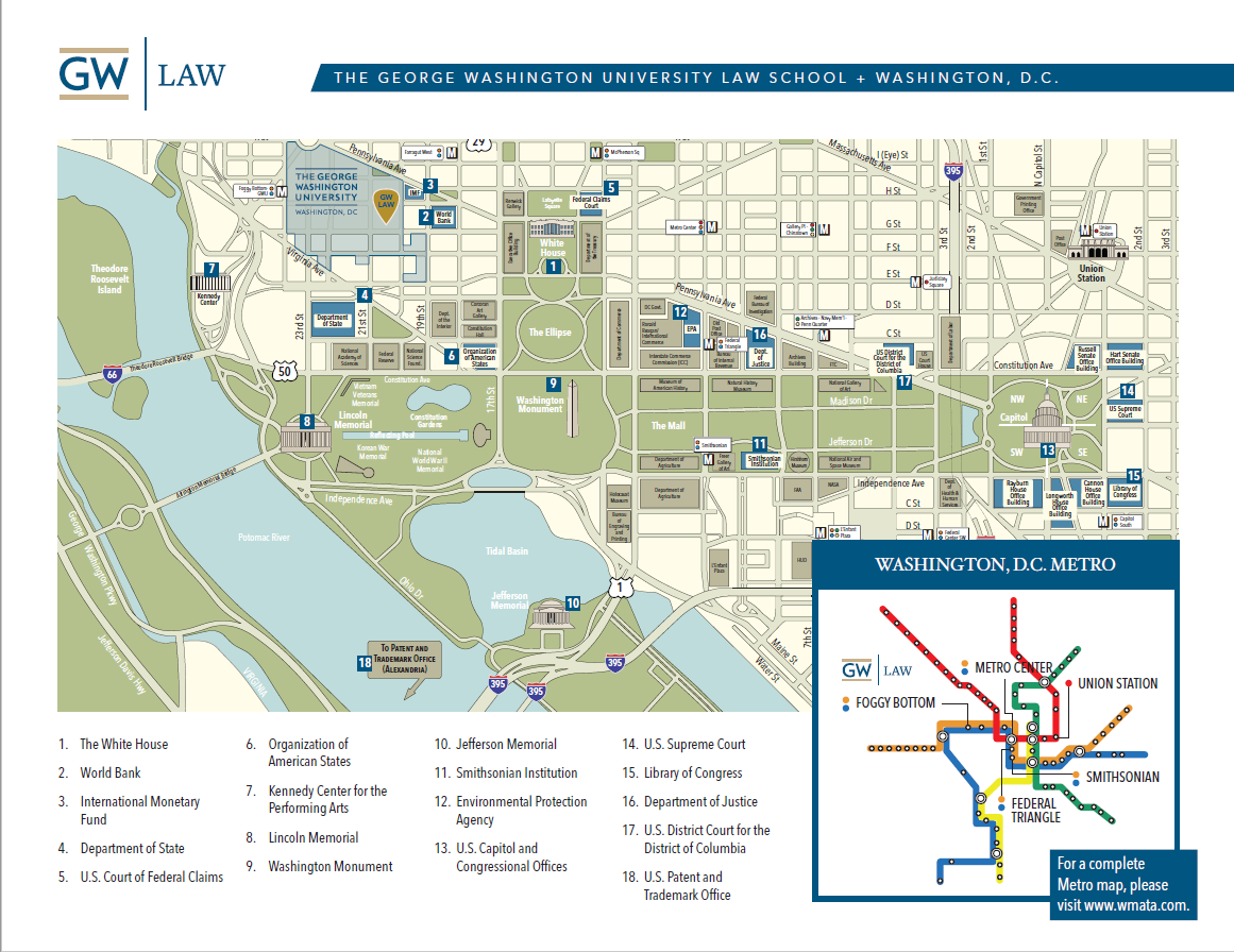 GW Law Camus Map