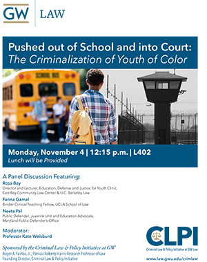 Pushed Out of School and Into Court Flyer