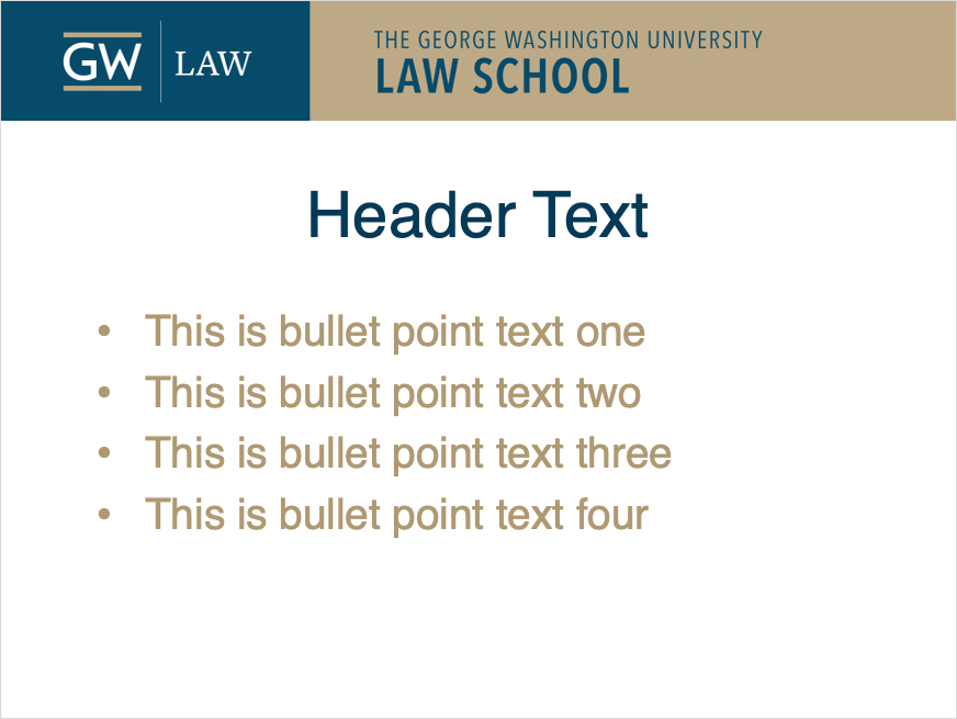 GW Law PowerPoint Template 1