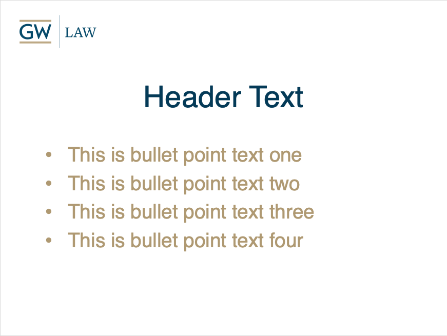 GW Law PowerPoint Template 2