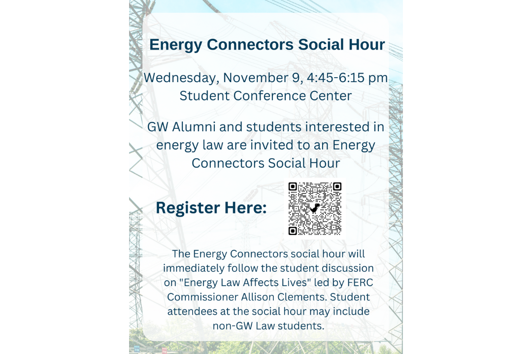 Energy Connectors social hour flyer
