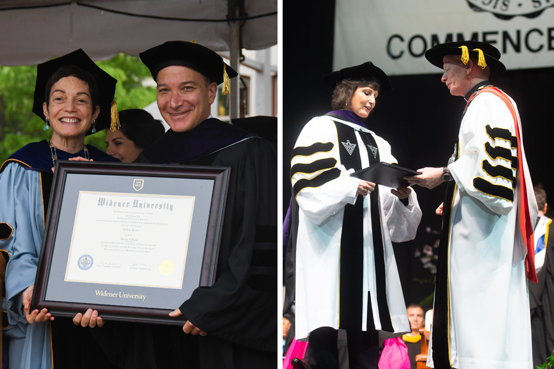 Professor Rosen and Associate Dean Schenck Receive Honorary Degrees