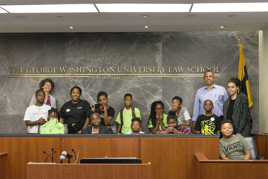 Middle School Students at GW Law