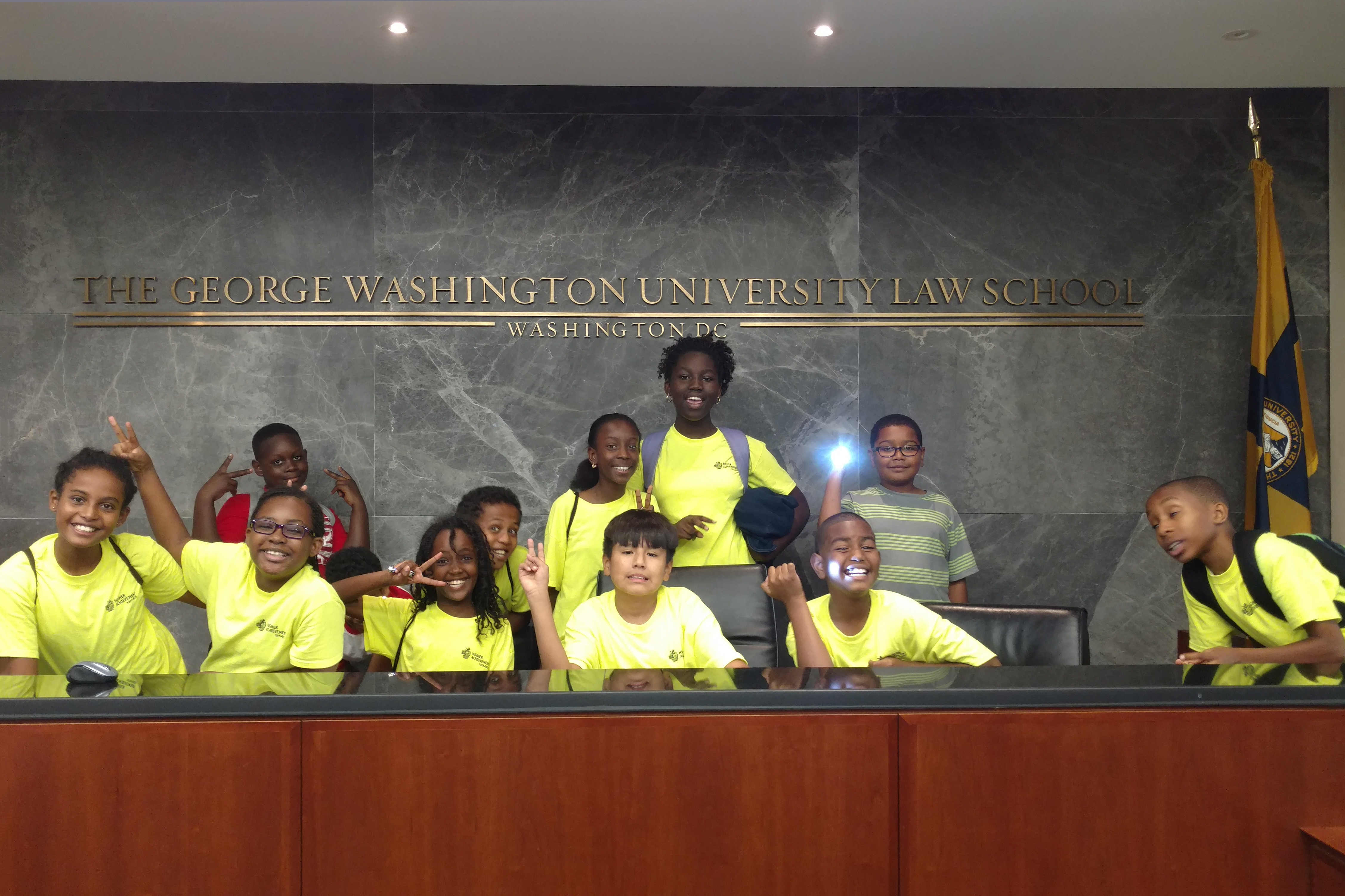 Middle School Students at GW Law