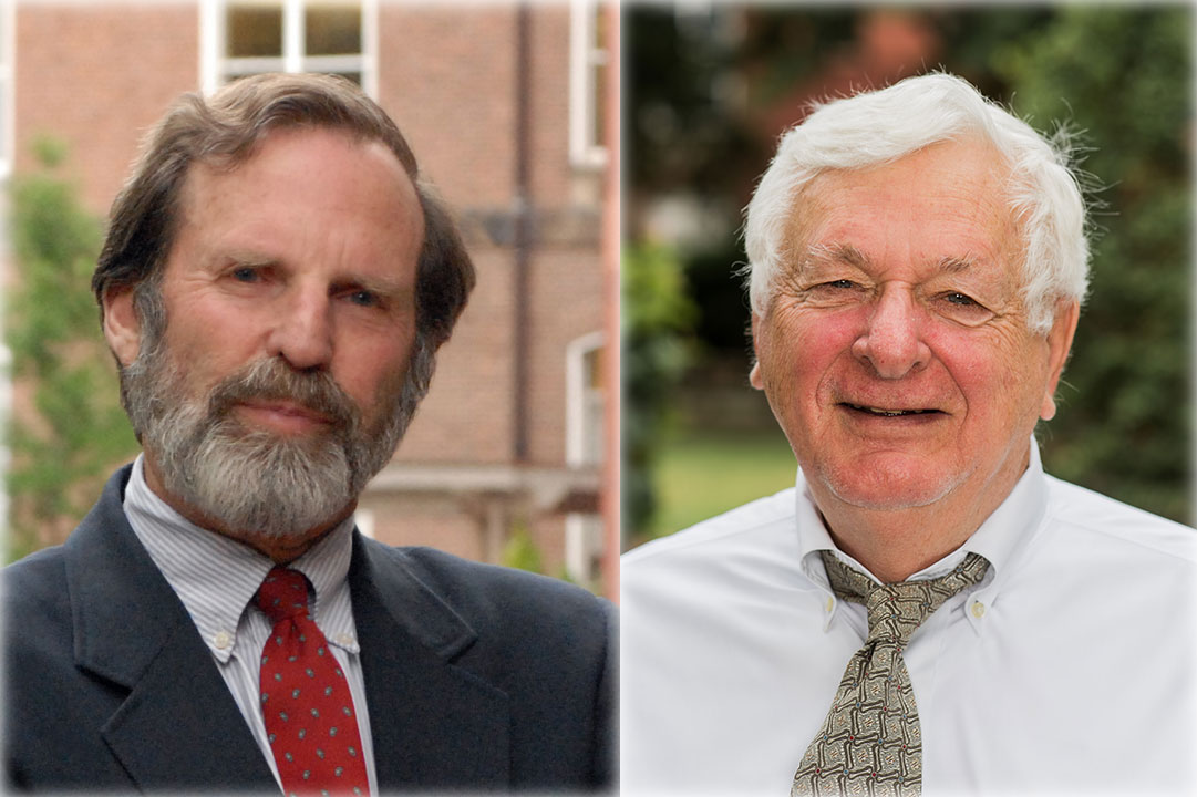 Associate Dean Alan B. Morrison and the Lyle T. Alverson Professor of Law Richard J. Pierce Jr.