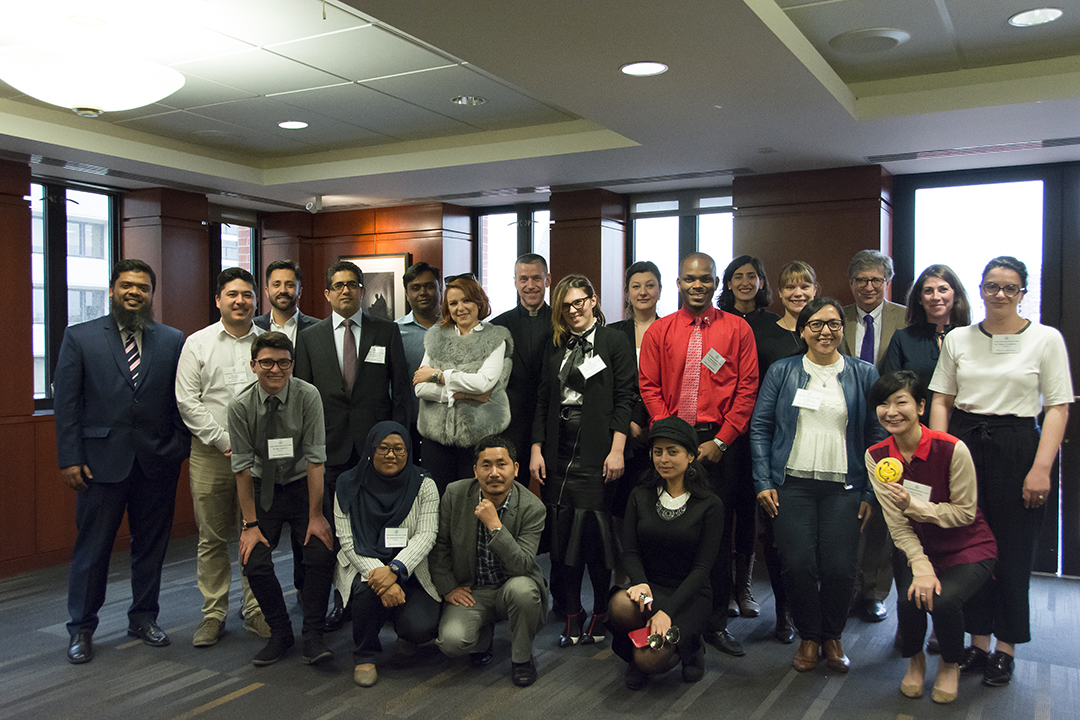 Steinhardt with IVLP participants