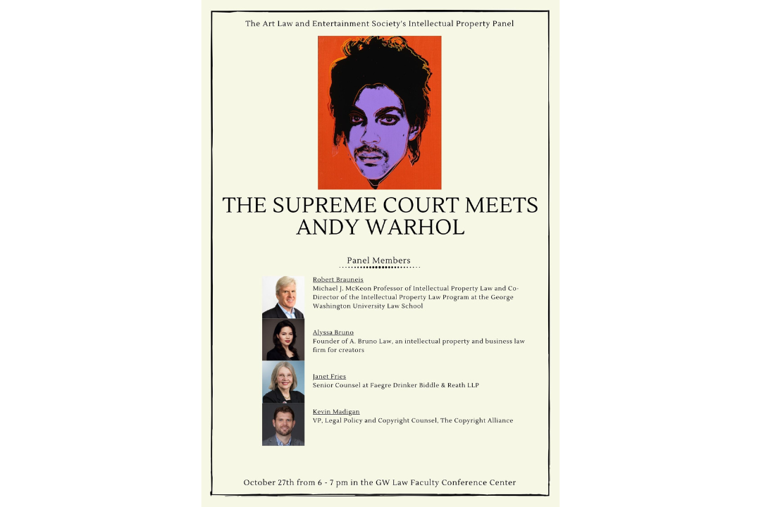 The Supreme Court Meets Andy Warhol flyer