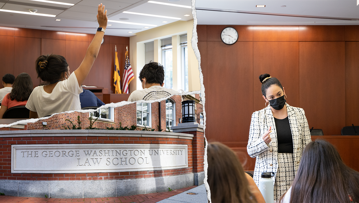 Students in the moot court room