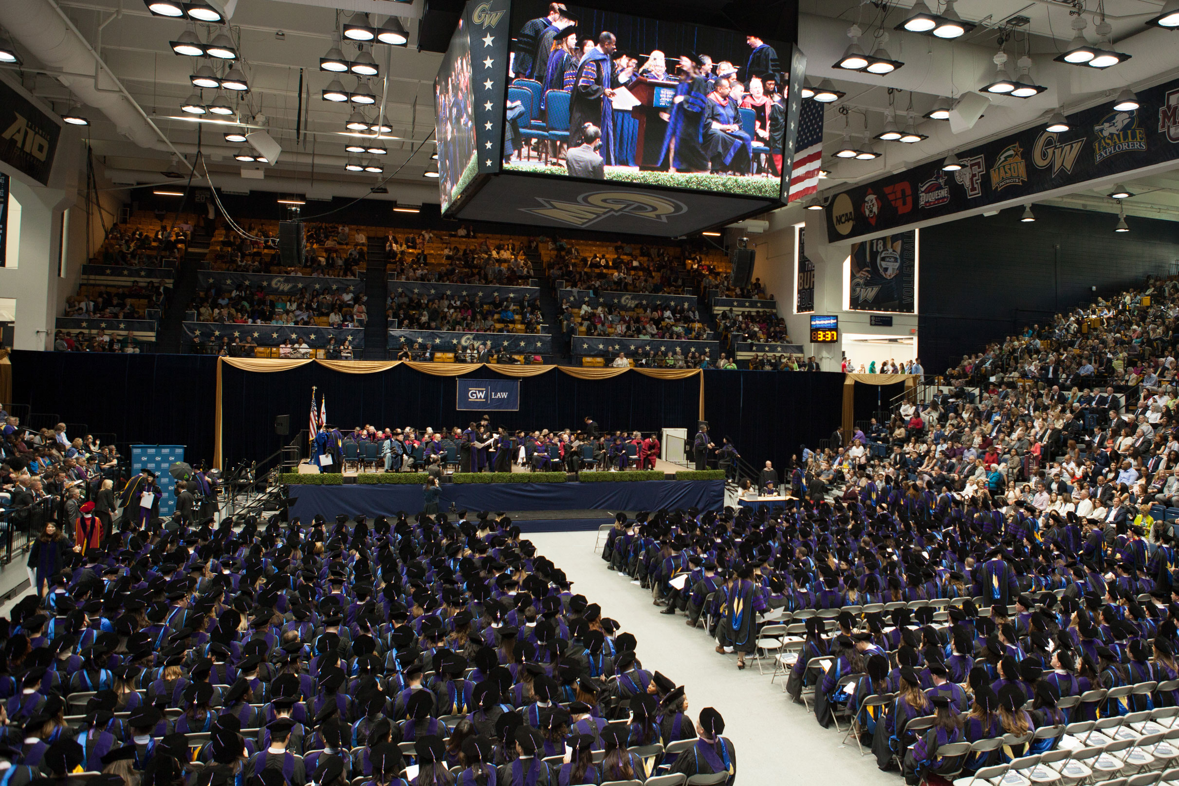 Photo of graduation ceremony at GW Law
