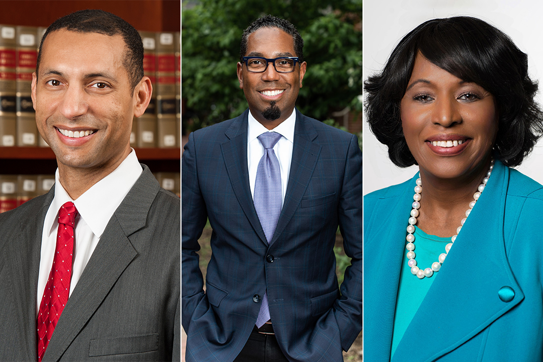 Portrait of Spencer A. Overton, Christopher A. Bracey, and Alfreda Robinson