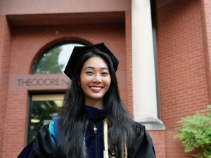 Jill Chien in law school regalia