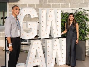 two GW Law graduates