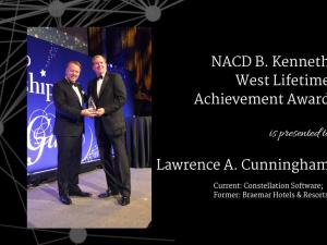 Lawrence Cunningham Accepting Award