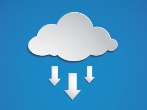Image of the cloud computing symbol