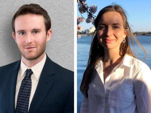 Portrait of Laura Cahier and Portrait of Aaron Aber