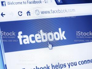 Image of a web browser showing the Facebook homepage