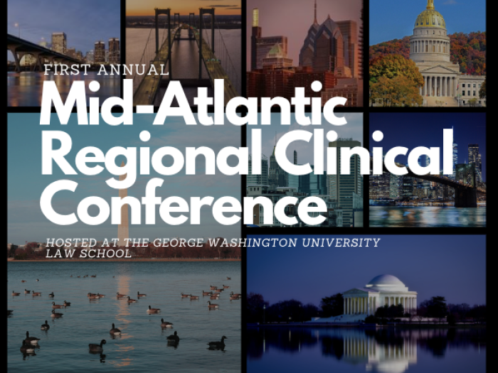 Background of different landmarks around Washington, DC with the words Mid-Atlantic Regional Clinical Conference on top