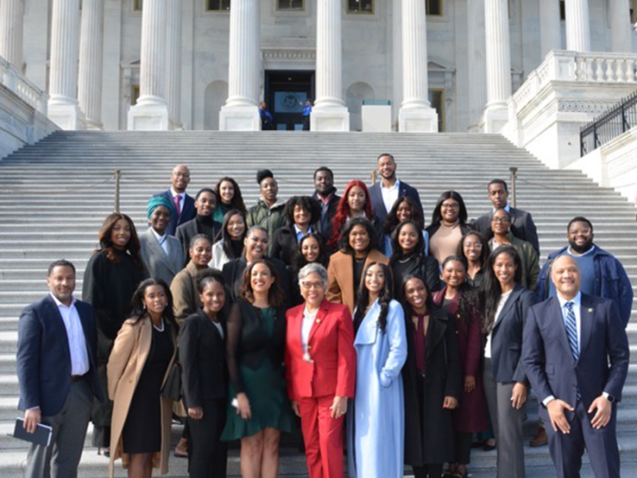 GW Law's 2023 Black Law Student Association with Rep. Joyce Beatty