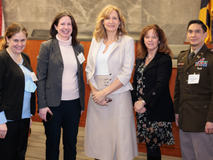 Dean Celorio, Professor Dickinson, Ambassador Van Schaack with others
