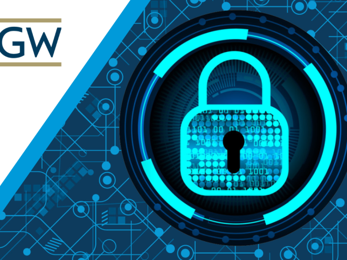 GW logo with an animation of a blue lock