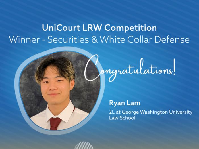 Ryan Lam headshot with Congratulations!
