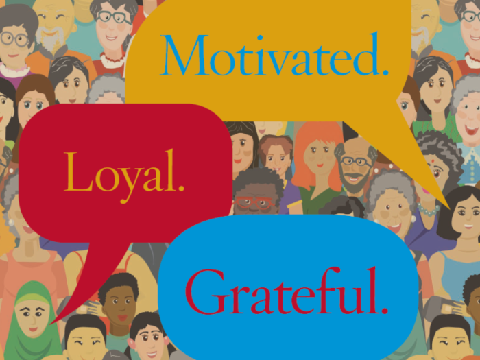 Motivated. Loyal. Grateful.