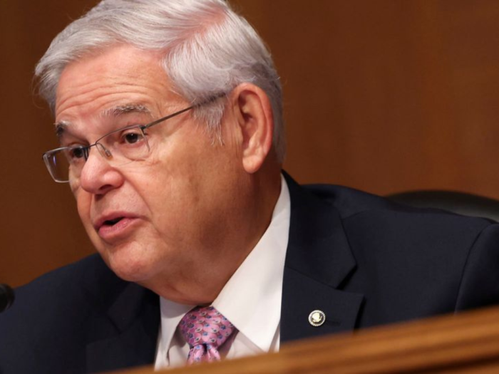 Senator Bob Menendez talking