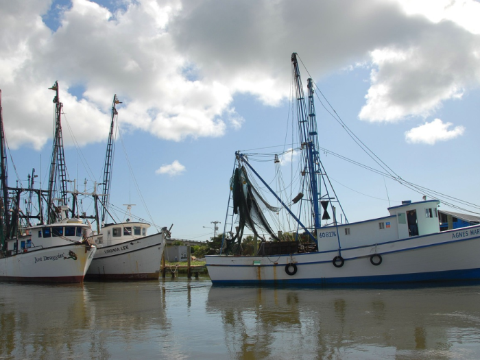 Three fisherman boats