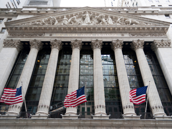 A picture of the New York exchange building