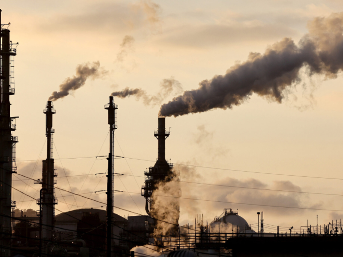 A view of the Phillips 66 Los Angeles Refinery in Wilmington, California