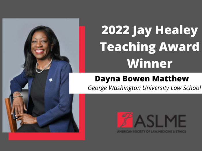 2022 Jay Healey Teaching Award Winner